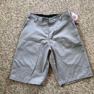 Burnside gray flat front shorts size 30